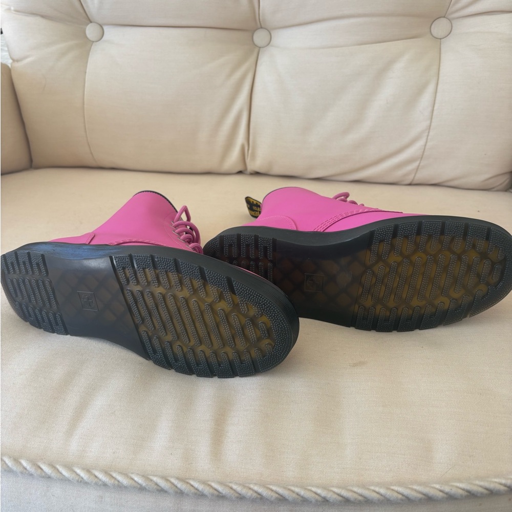 Dr. Martens Fuchsia Combat Boots - Picture 6 of 6